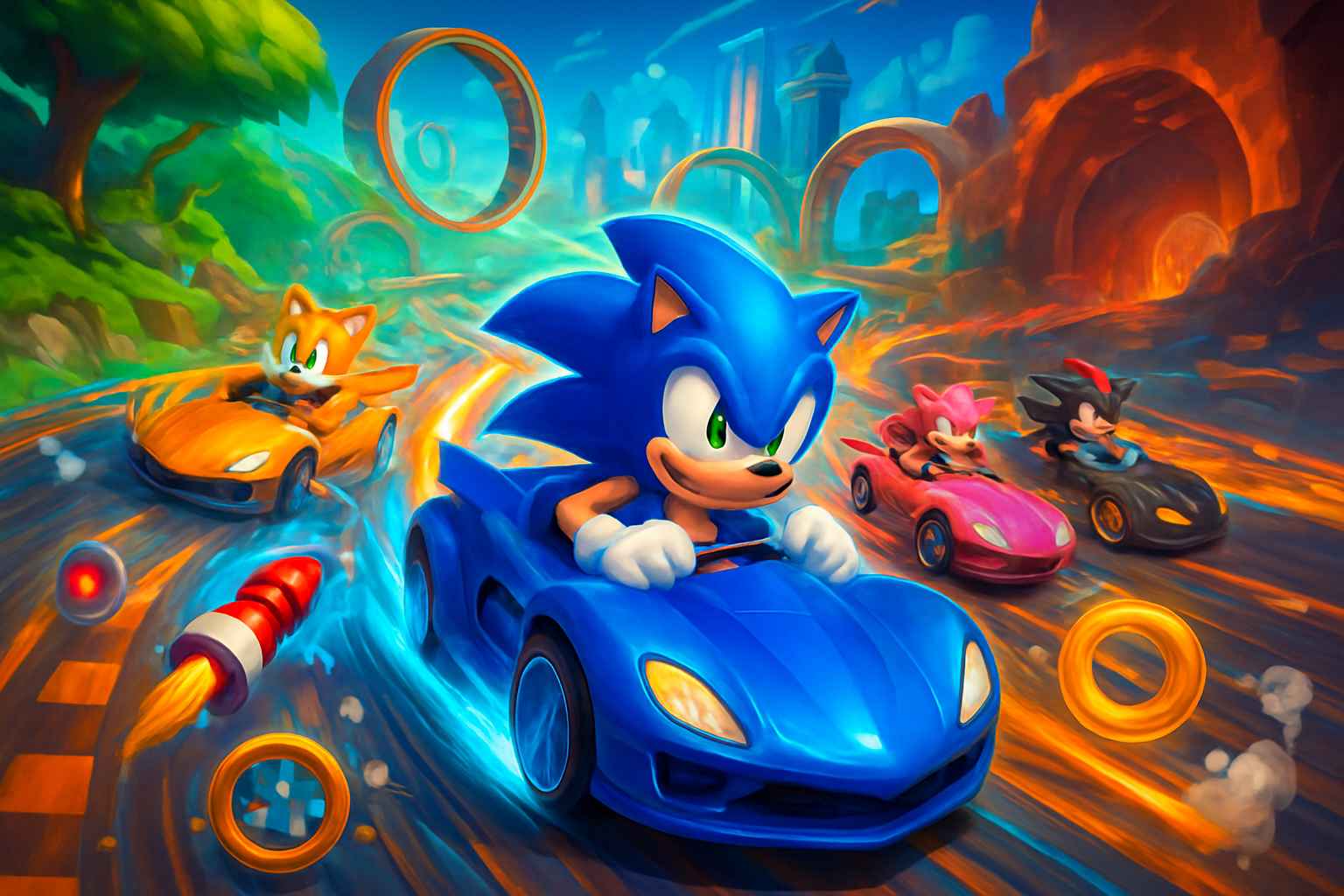 Sonic Turbo Rivals - 3D Racing by Jabali AI