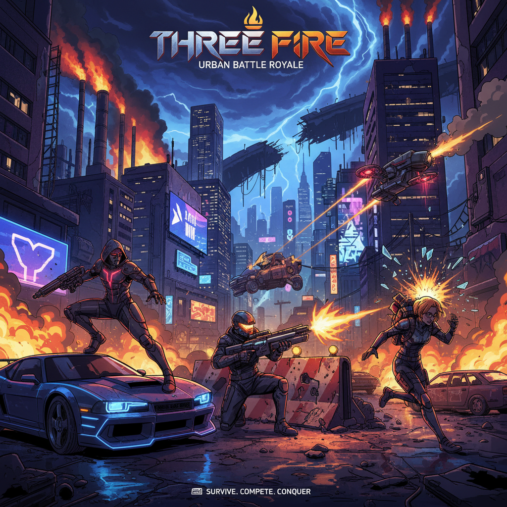 THREE FIRE - 3D Open World by Jabali AI