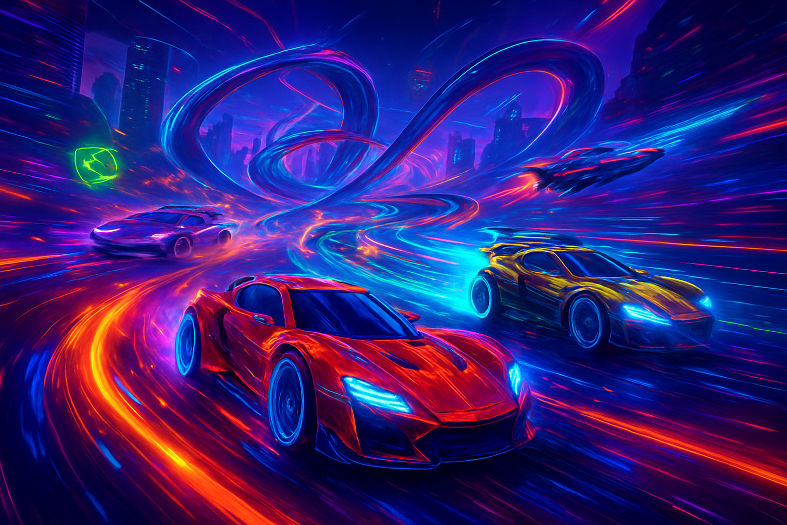 Neon Rift Racers - 3D Racing by Jabali AI
