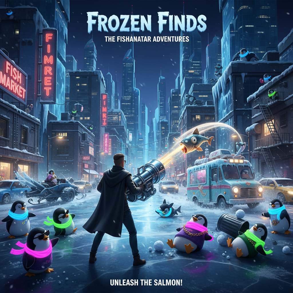 Penguin City Heist - Jabali AI Poster