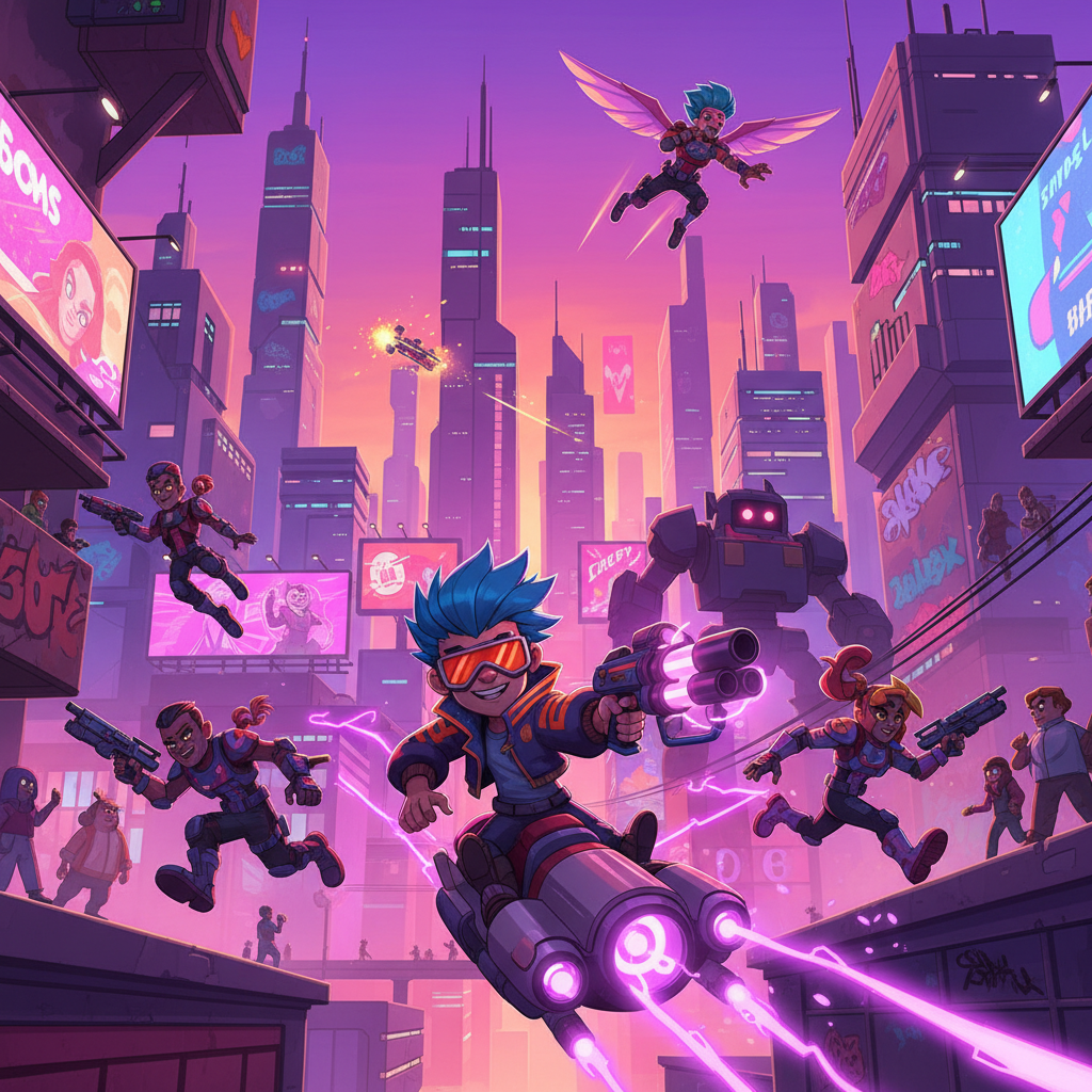Neon City Rumble - 3D Open World by Jabali AI