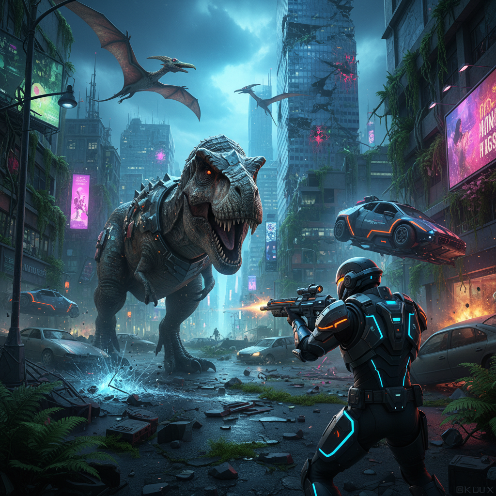 Neon Prey - Jabali AI Poster