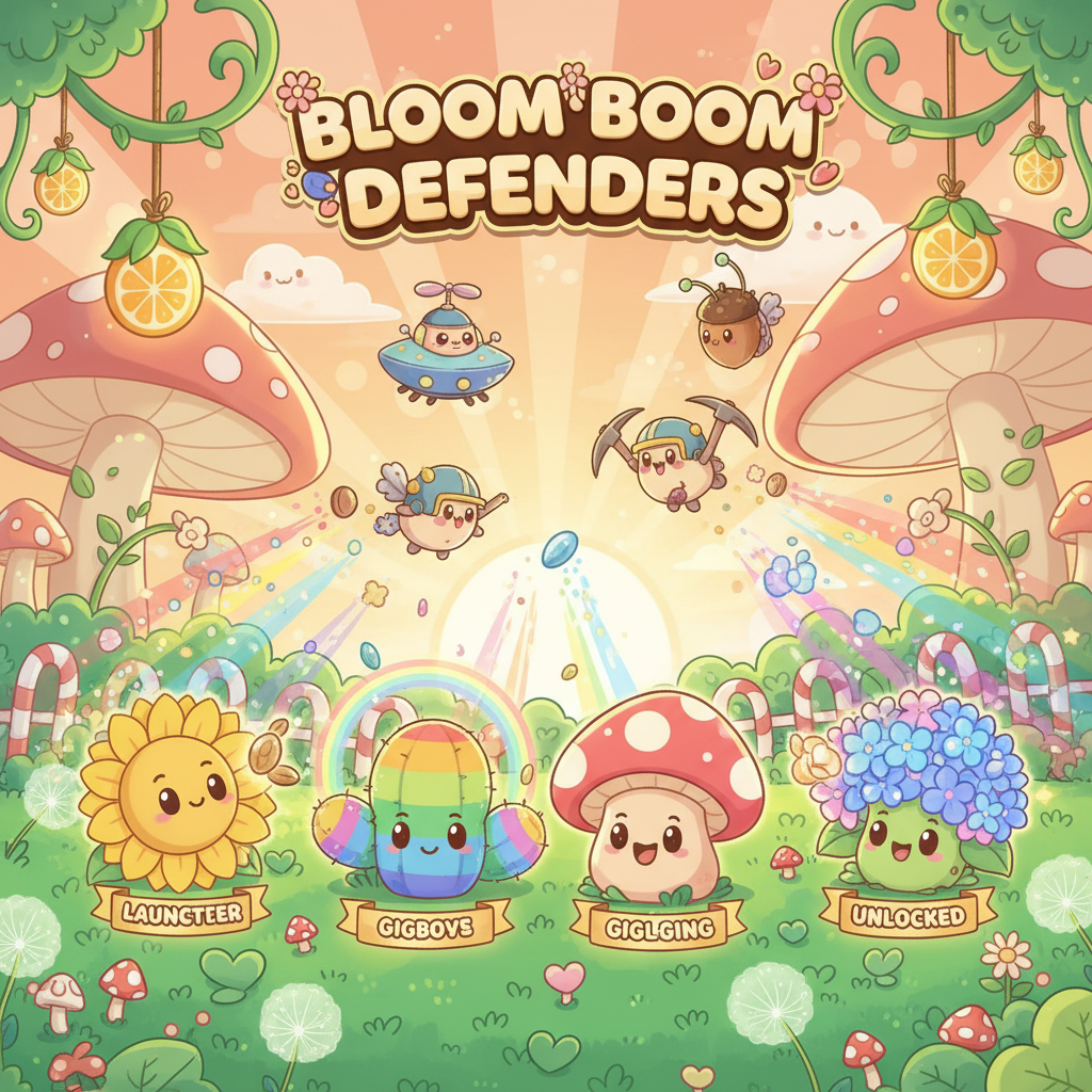 Bloom Boom Defenders - Strategic Defense Arcade by Jabali AI