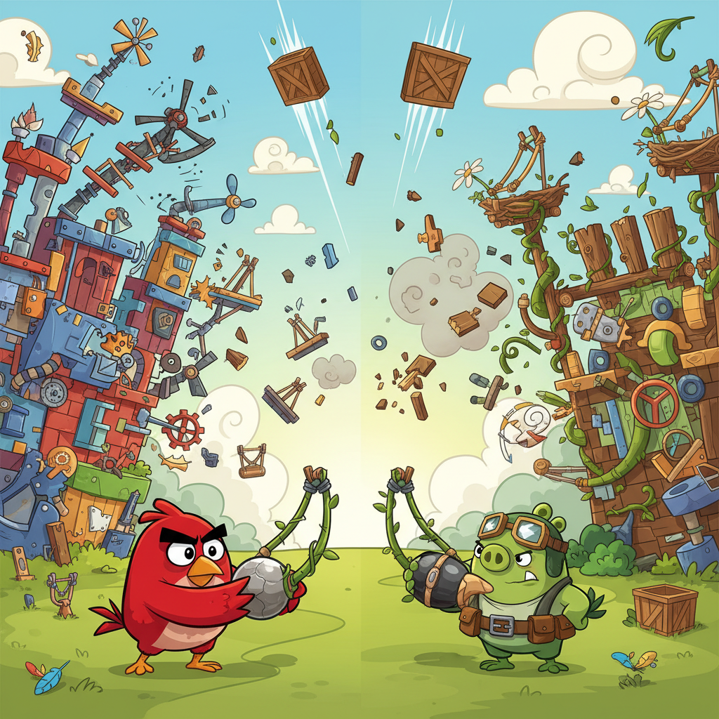 Angry Birds 48 - Block Breaking Arcade by Jabali AI