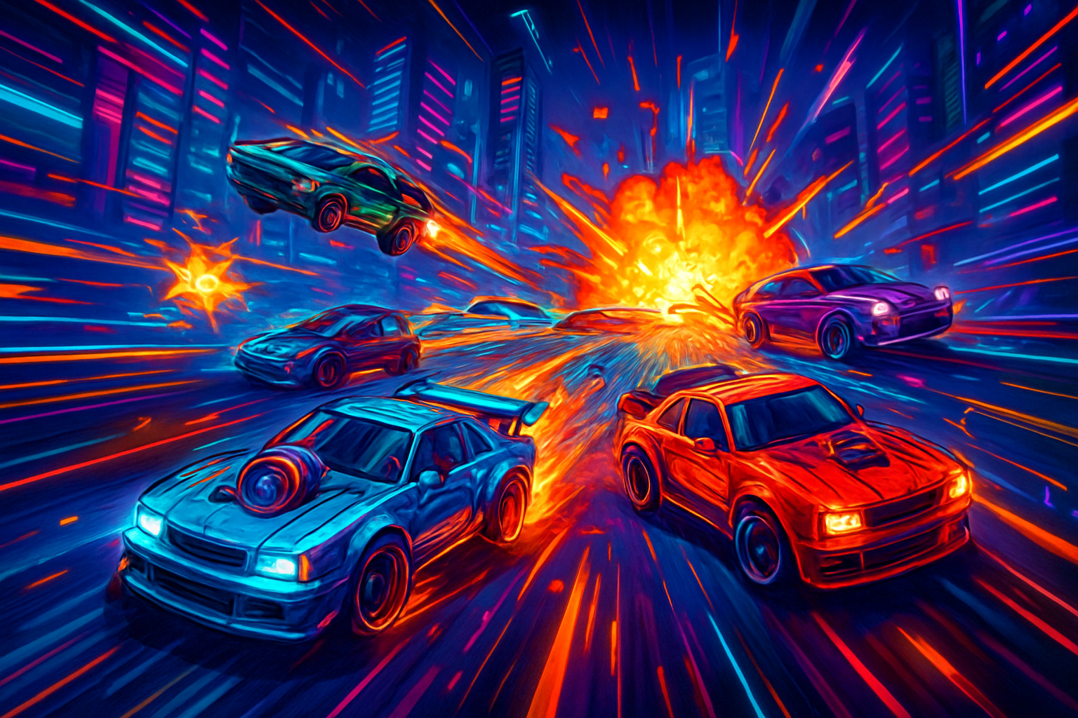 Neon Turbo Rivals - 3D Racing by Jabali AI
