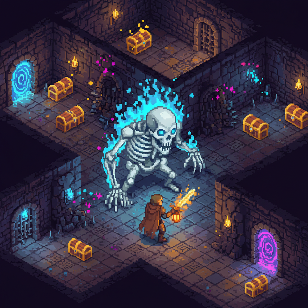 Neon Rooftop Rush - Dungeon Crawler RPG by Jabali AI