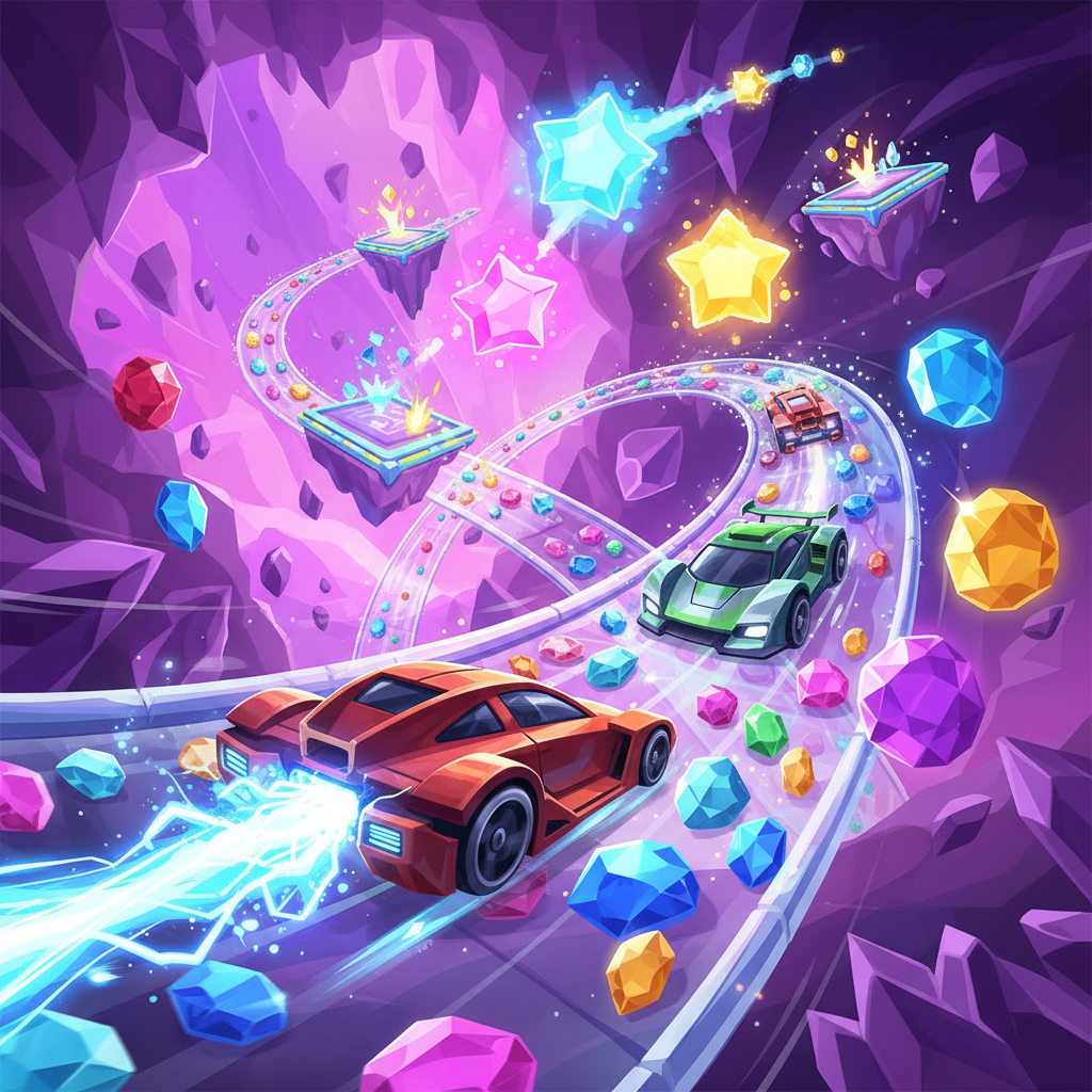 Gem Rush Rivals - 3D Racing by Jabali AI