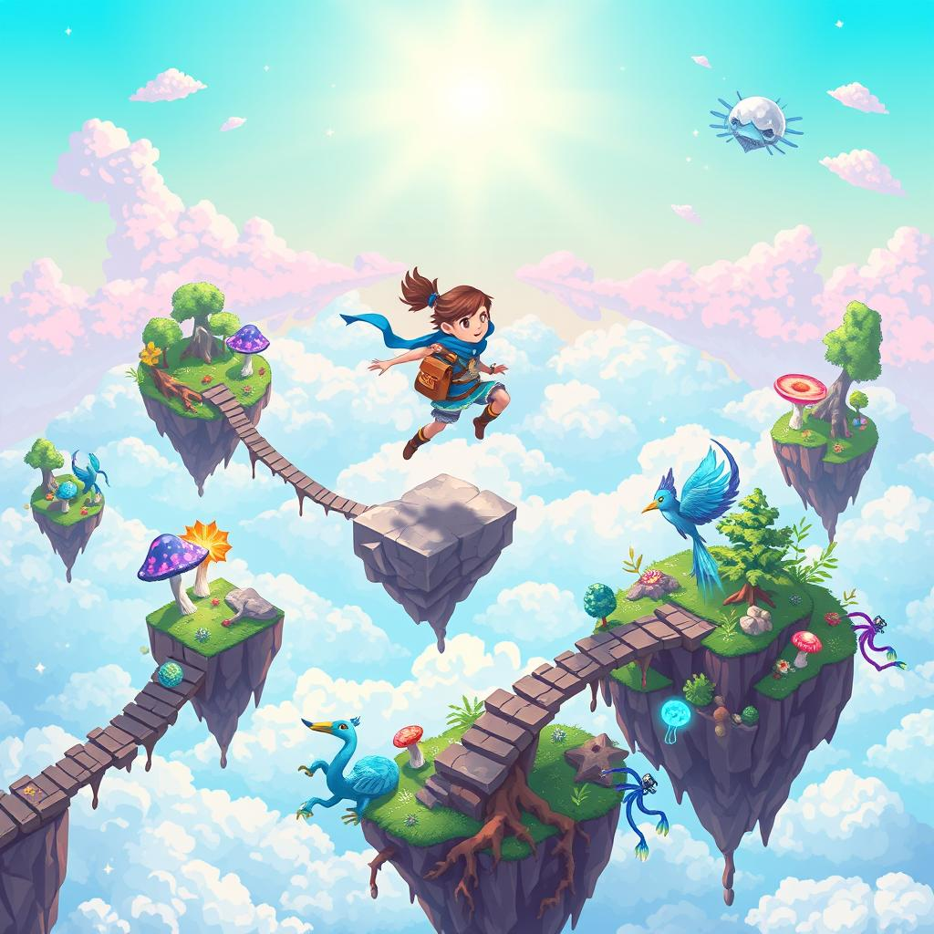Sky Rune Odyssey - Rhythm Platformer by Jabali AI