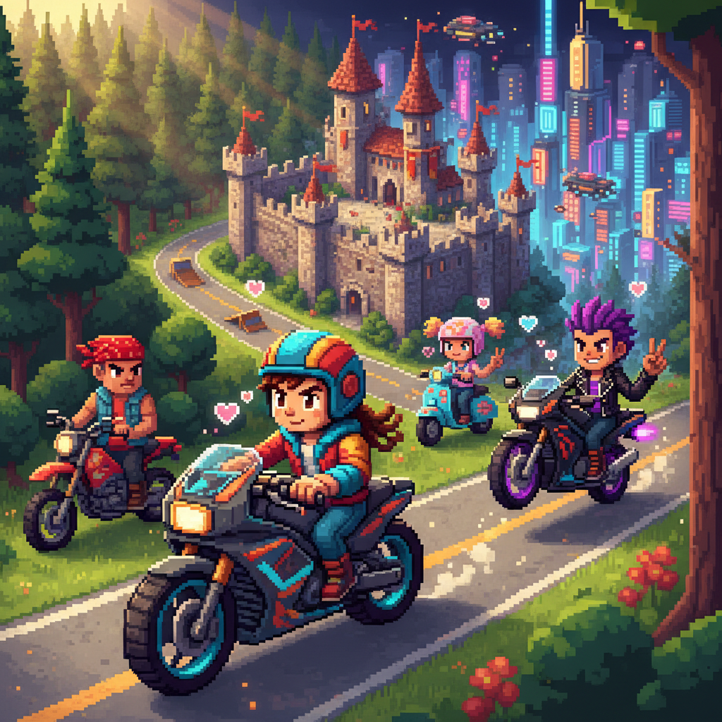 Pixel Stunt Rider: Ultimate Challenge - Adventure RPG by Jabali AI