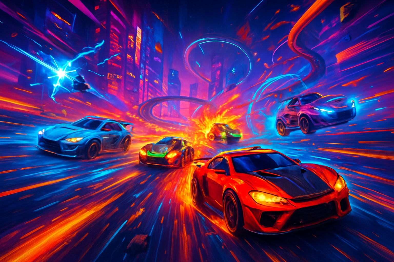 Neon Turbo Rivals - 3D Racing by Jabali AI