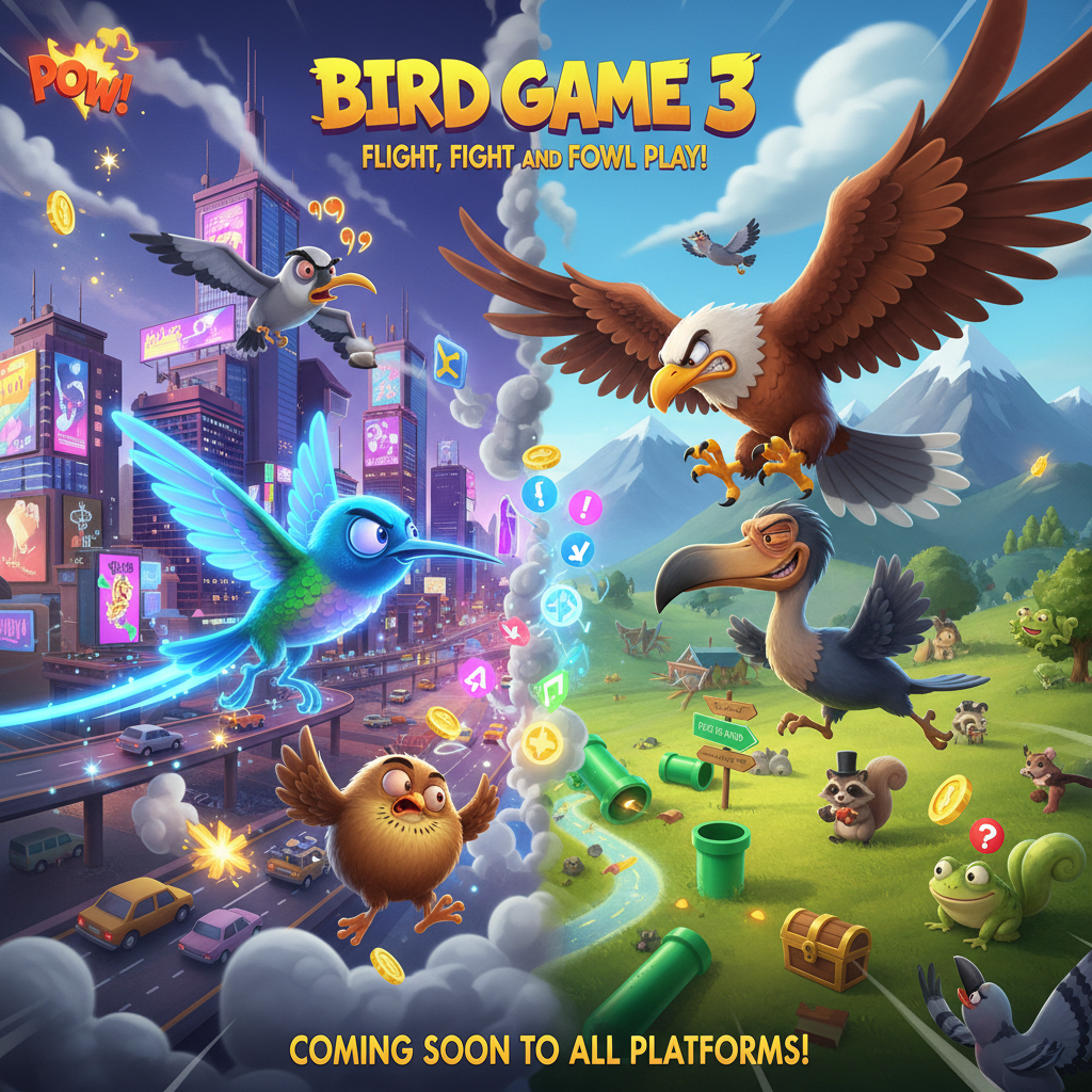 Bird Game 3 - 3D Open World by Jabali AI