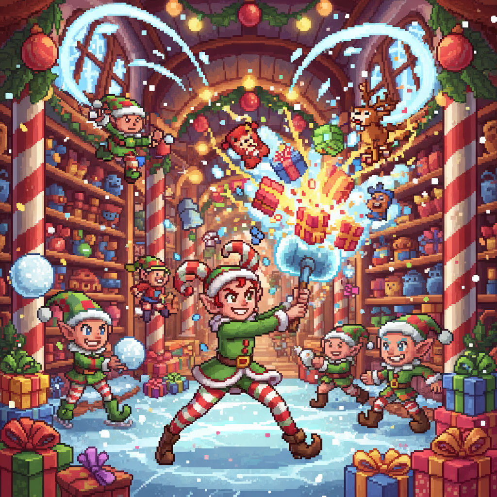 Present Smash: North Pole Pandemonium - Jabali AI Poster