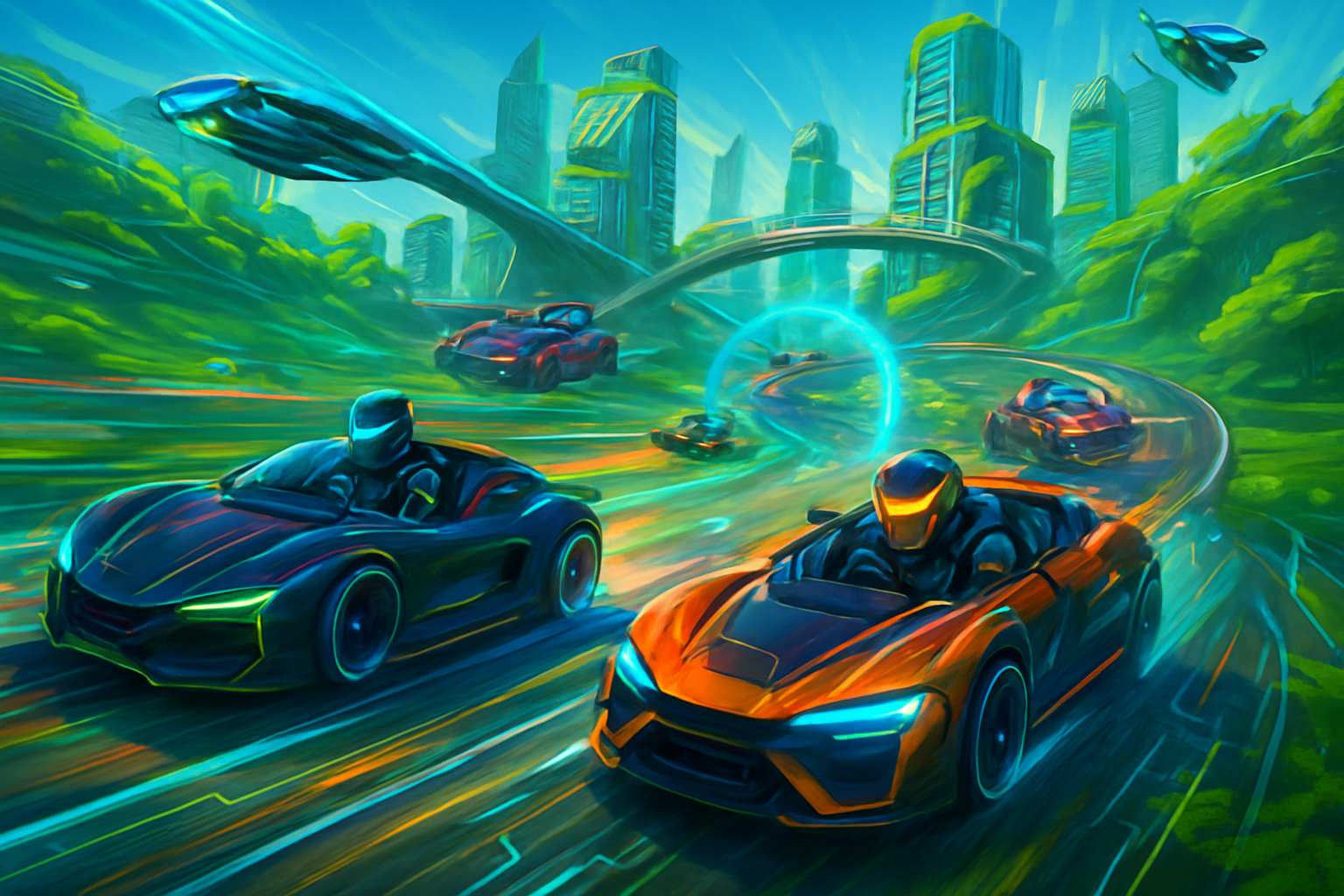 Synergy Racers: Eco Clash - 3D Racing by Jabali AI