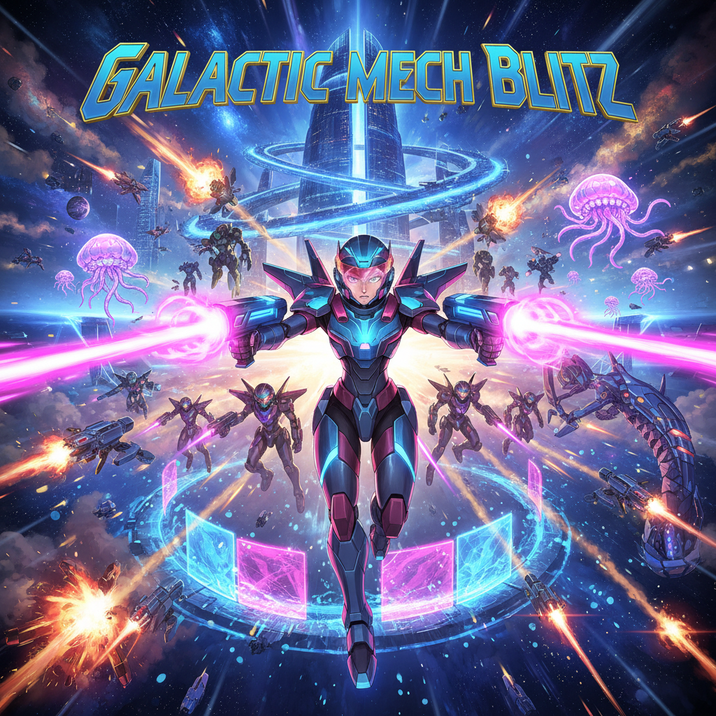 Galactic Mech Blitz - Fixed Shooter Arcade by Jabali AI