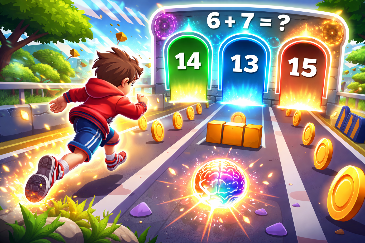 Mind Rush: Jump & Solve - Instant game by Jabali AI