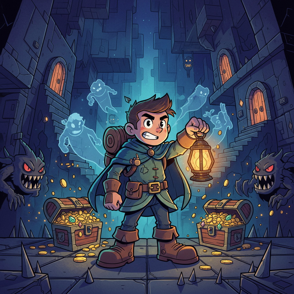 Neon Rooftop Rush - Dungeon Crawler RPG by Jabali AI