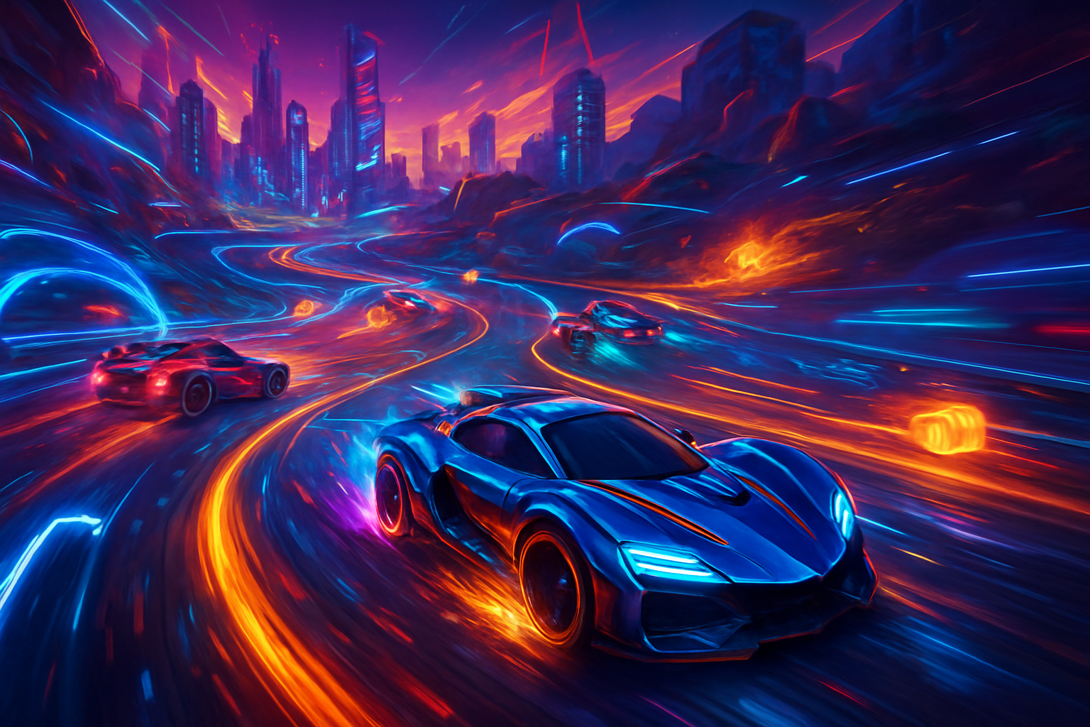 Neon Supremacy: Combat Racers - 3D Racing by Jabali AI