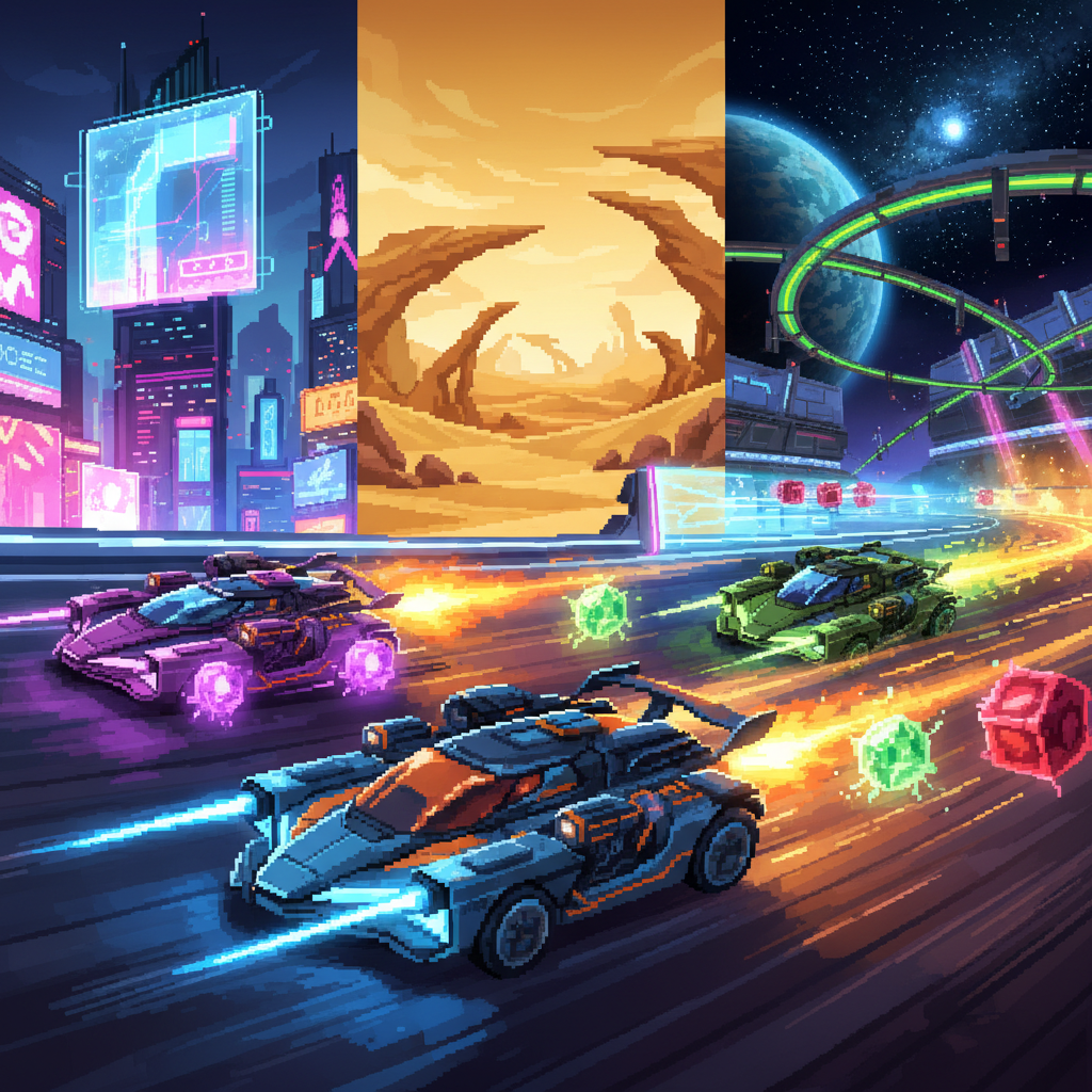 Neon Velocity: Combat Racers - 3D Racing by Jabali AI