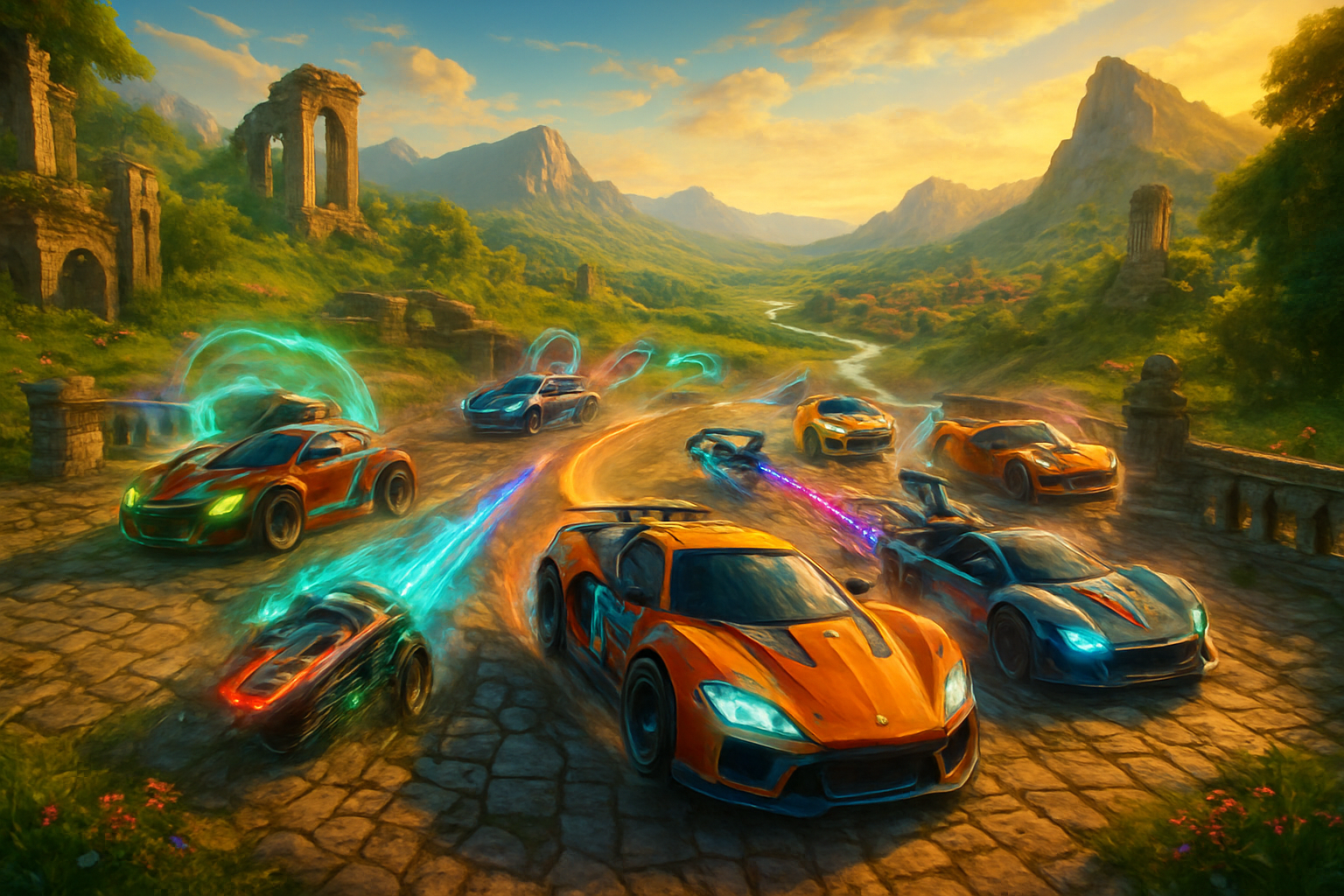 Valley Rivals: Combat Racing - 3D Racing by Jabali AI
