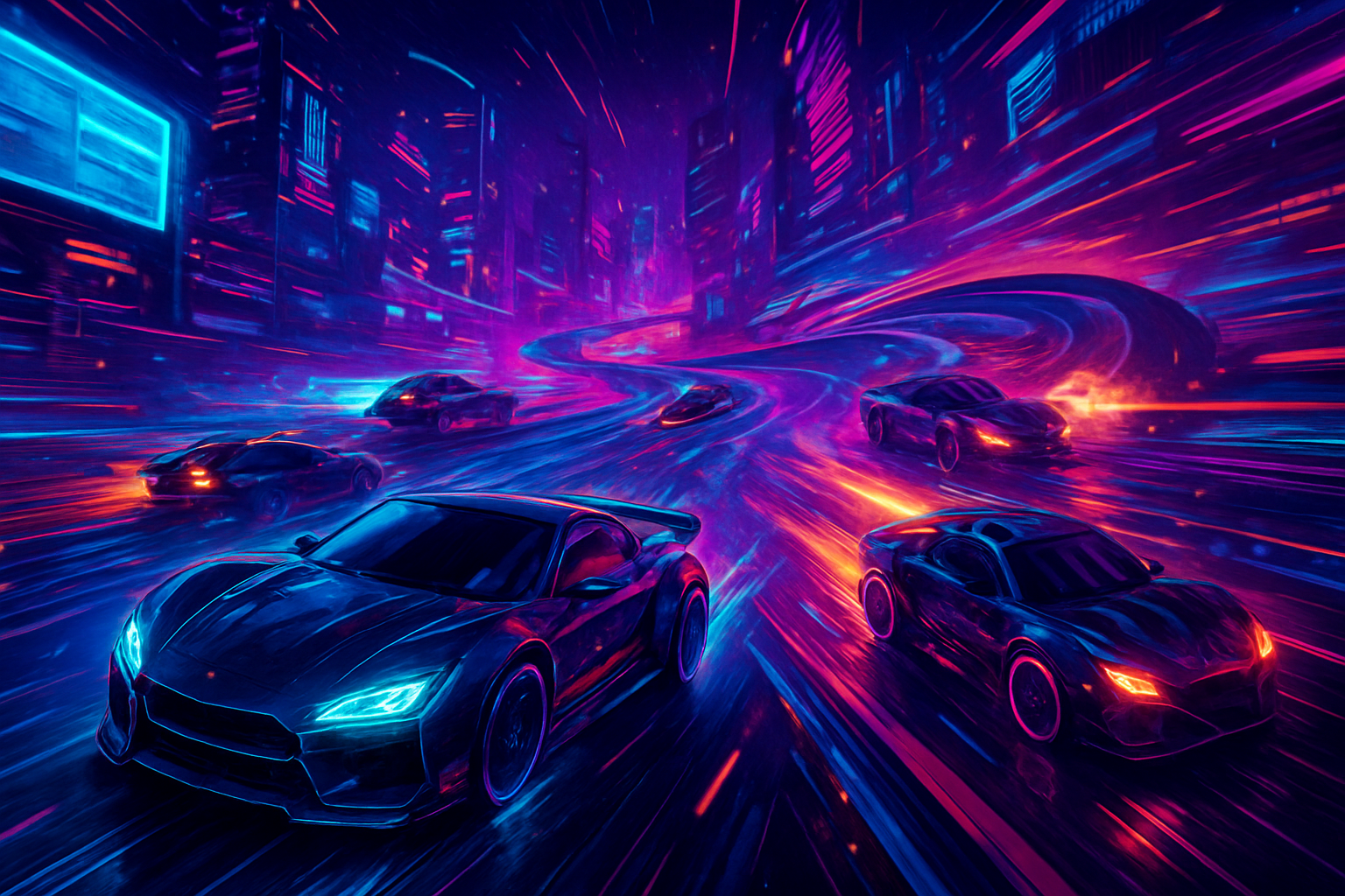 Neon Velocity Warfare - 3D Racing by Jabali AI