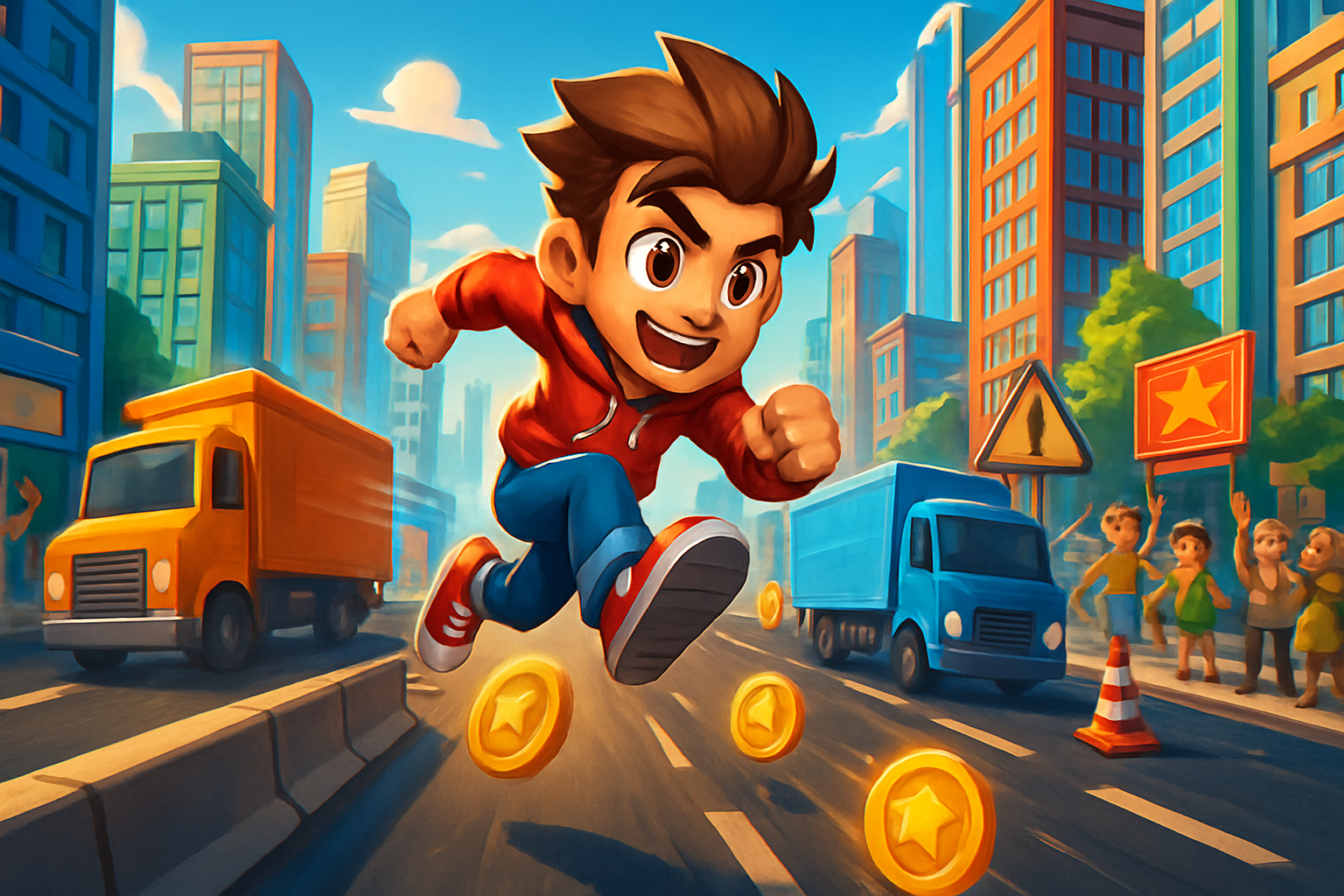 Highway Rush Run - 3D Open World by Jabali AI