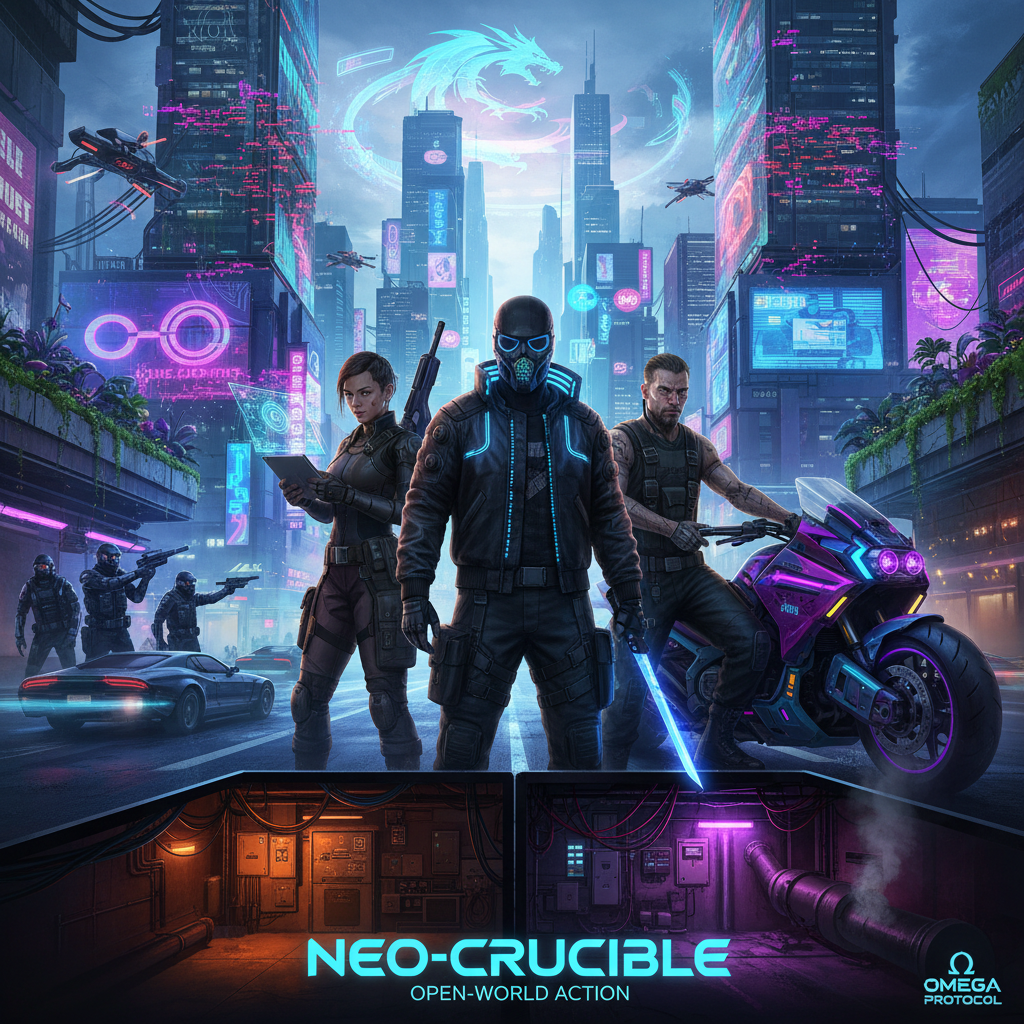 Neon Rebellion - Jabali AI Poster