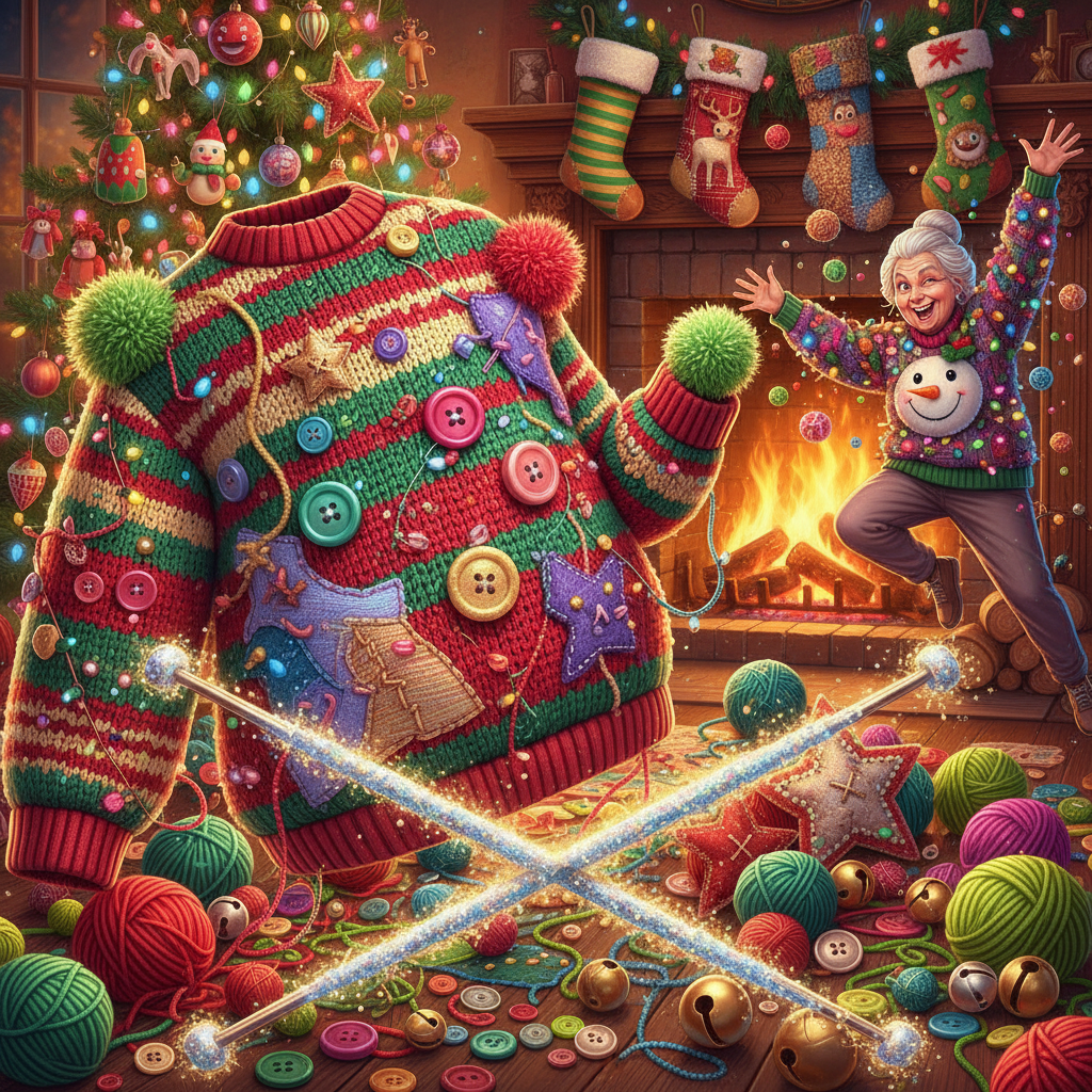Ugly Sweater Smash-Up! - Jabali AI Poster