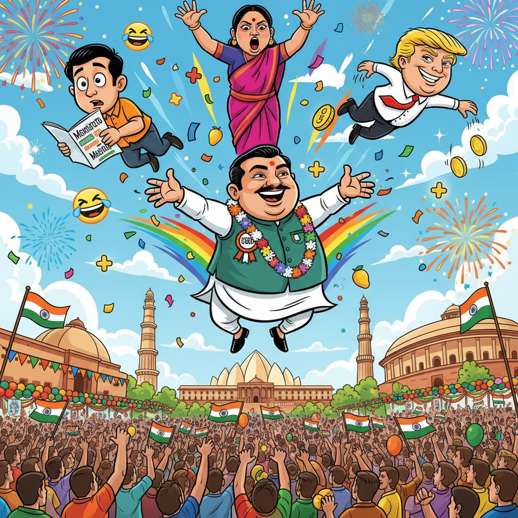 Flying Netas Rally - Jabali AI Poster