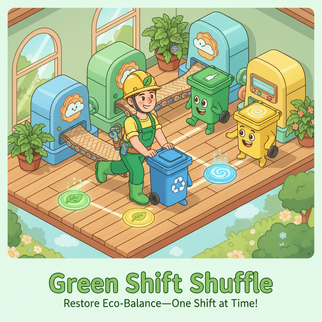 Green Shift Shuffle - Grid-Based Puzzle by Jabali AI