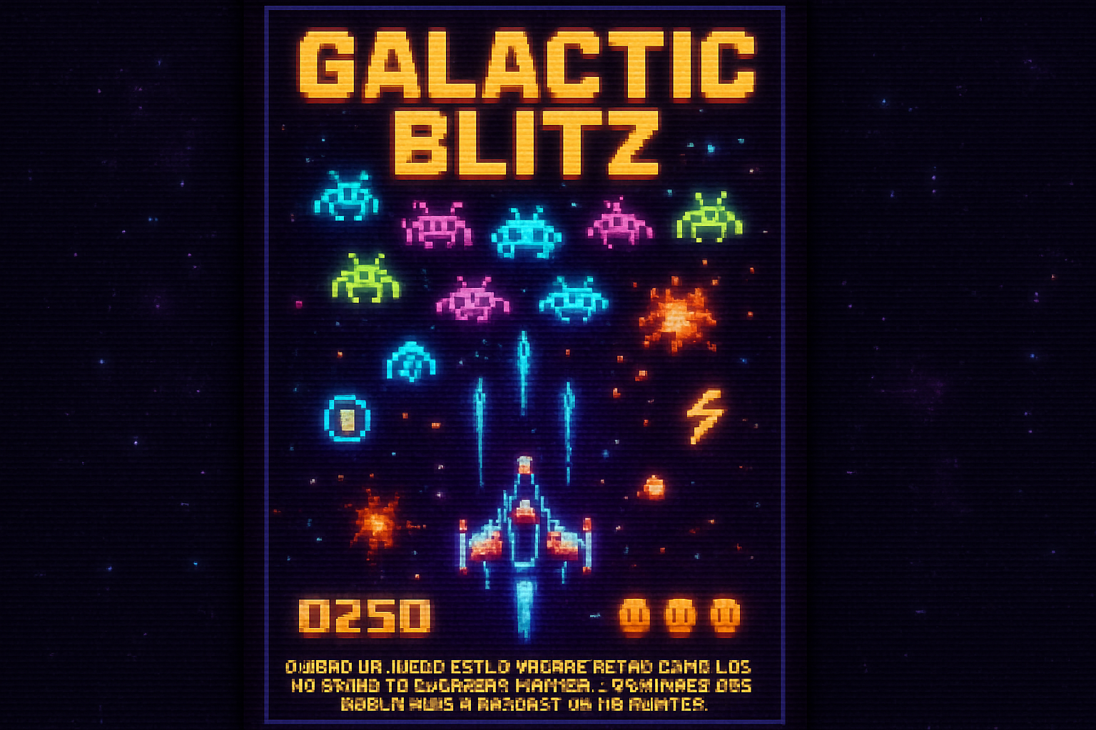 Galactic Blitz - Fixed Shooter Arcade by Jabali AI