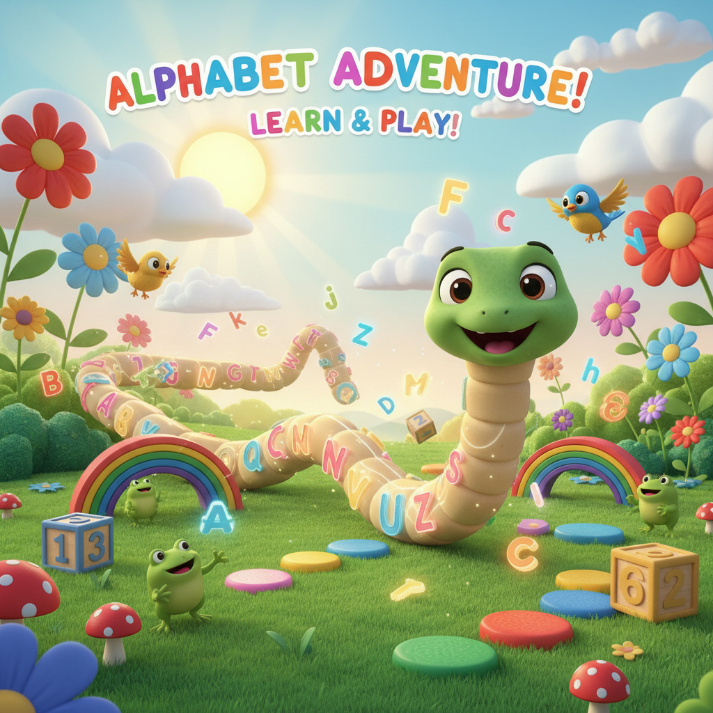 Alphabet Snake Adventure - Crossing Arcade by Jabali AI