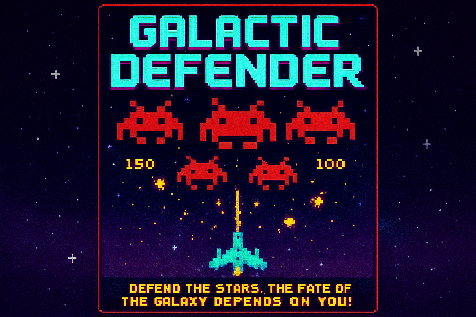 Galactic Defender - Fixed Shooter Arcade by Jabali AI