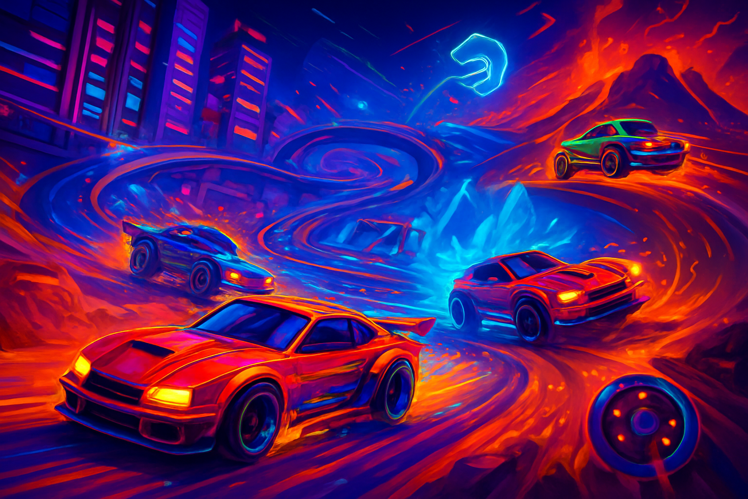 Neon Velocity: Circuit Showdown - 3D Racing by Jabali AI