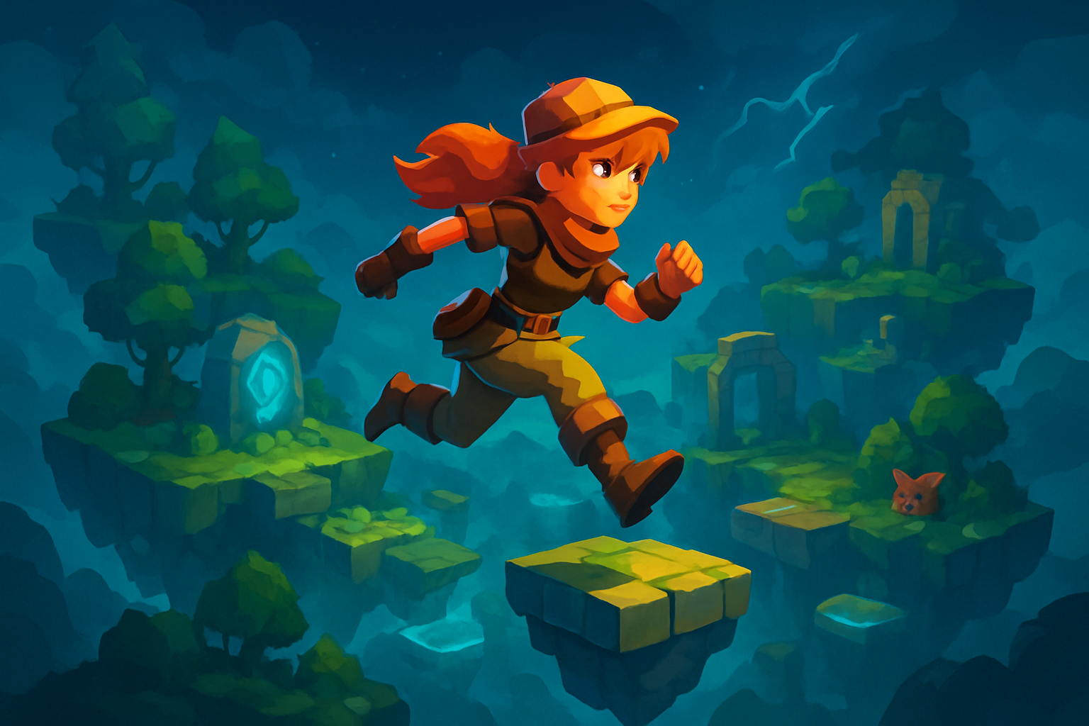 Runestones Above - Rhythm Platformer by Jabali AI