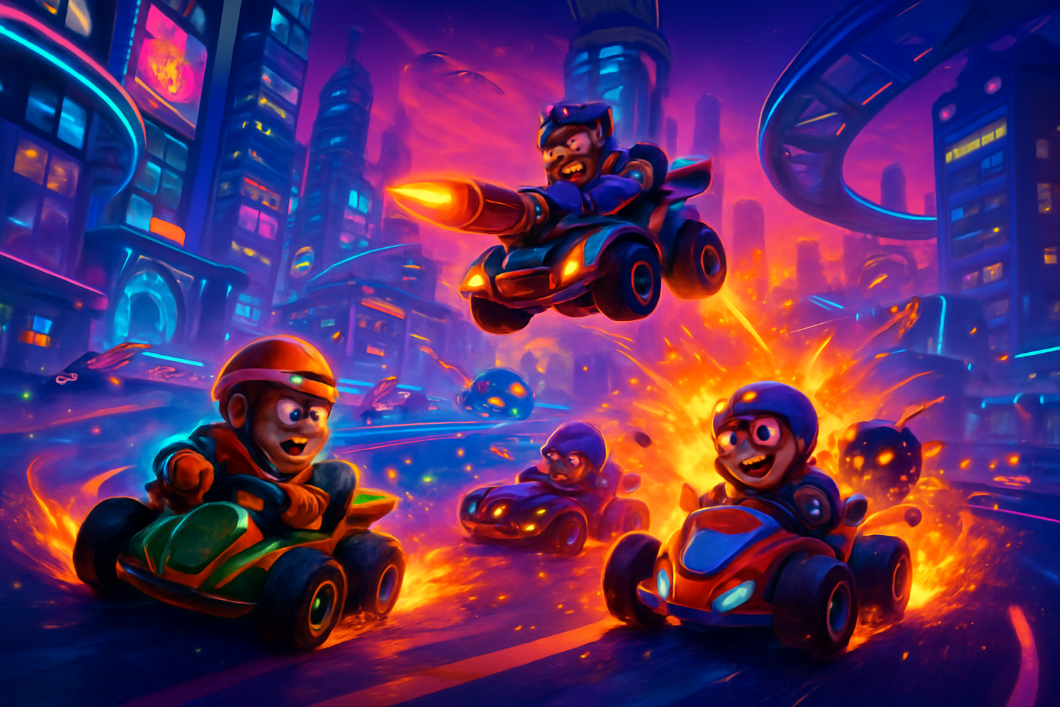 Turbo Arena Racers - 3D Open World by Jabali AI