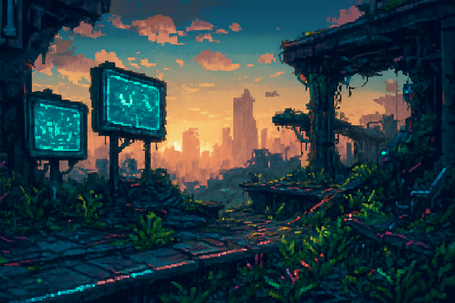 Pixel Runner Nova - Character Life Simulation by Jabali AI