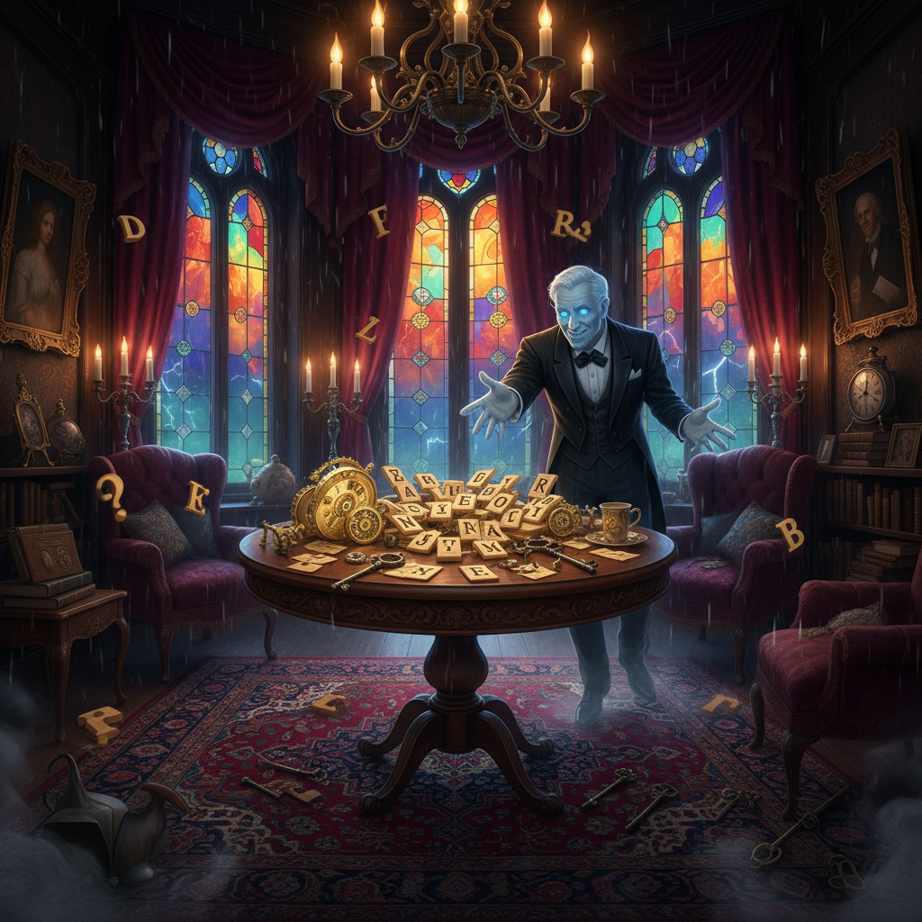 Shadow Scrambles at Wickering Manor - Trivia Game by Jabali AI