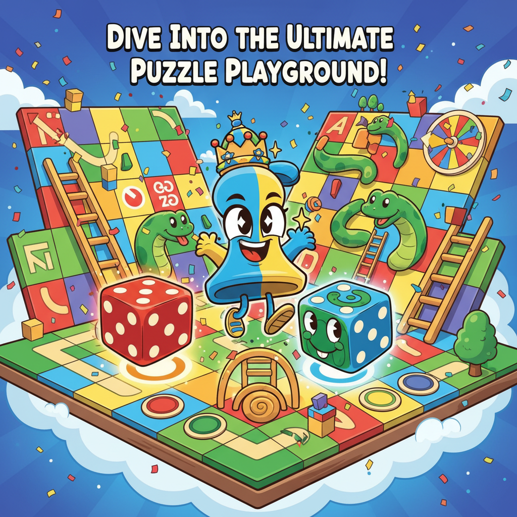 Dice, Snakes & Steps - Grid-Based Puzzle by Jabali AI