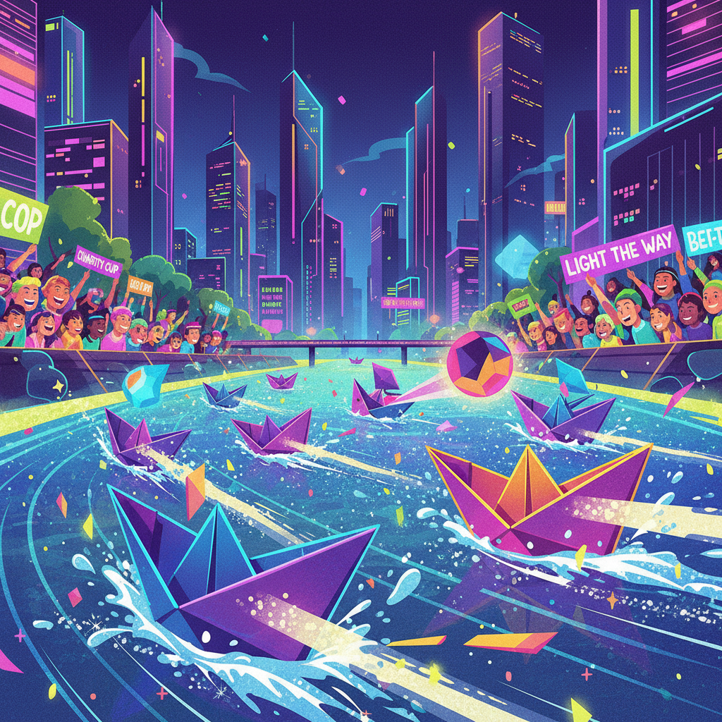 Neon Origami Rivals - 3D Racing by Jabali AI