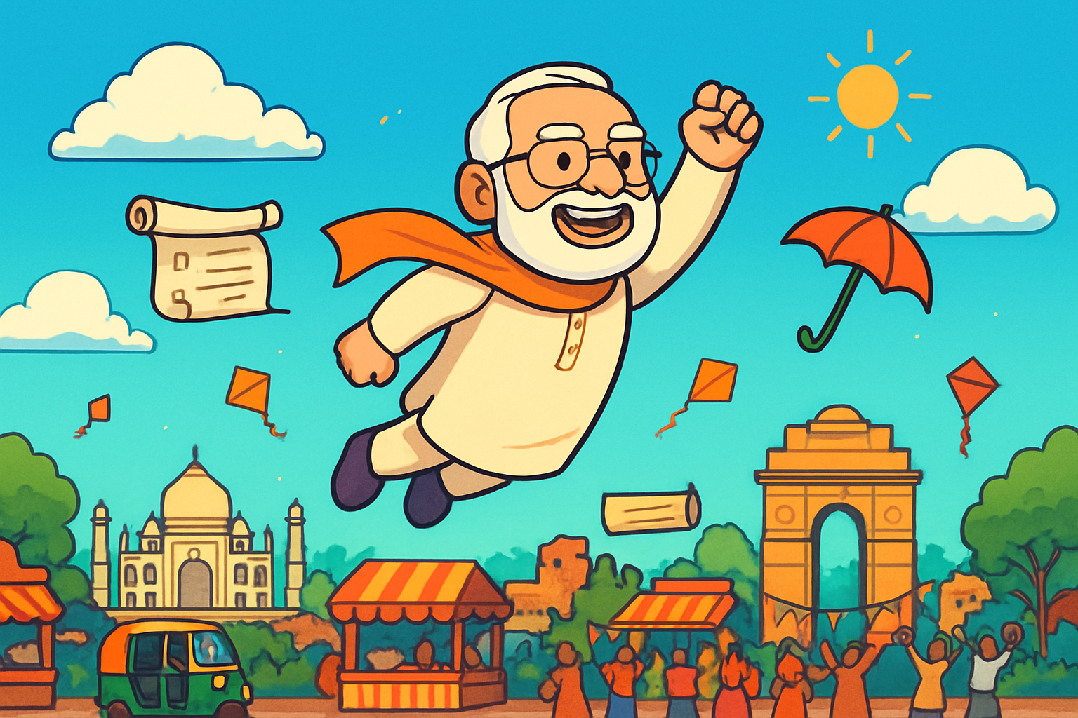 Modi Flyer - Endless Tapping by Jabali AI