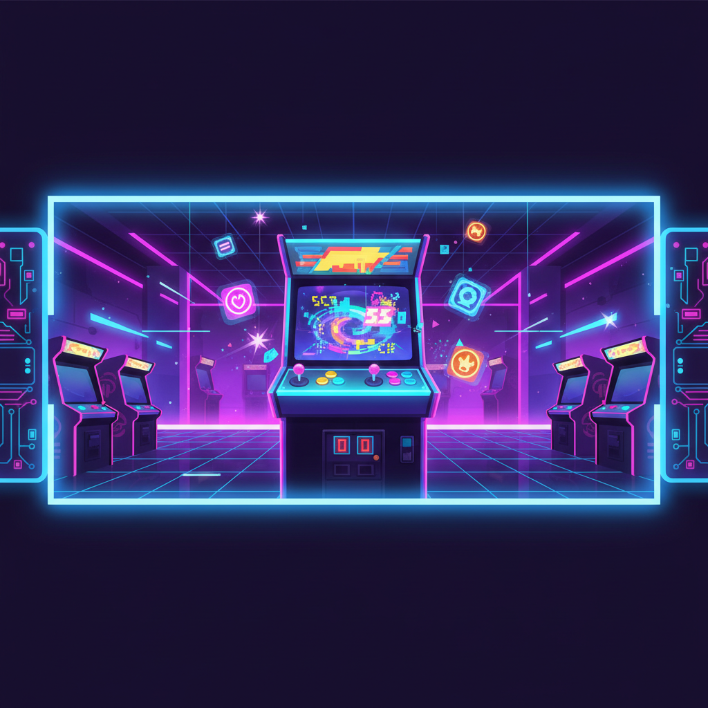 Neon Click Arcade - Idle RPG by Jabali AI