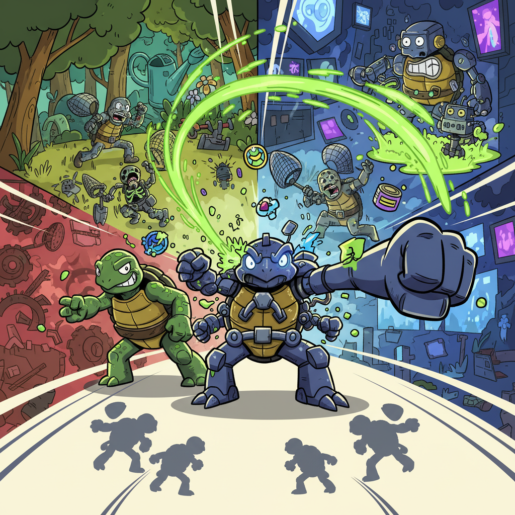 Acid Shell Frenzy - Jabali AI Poster