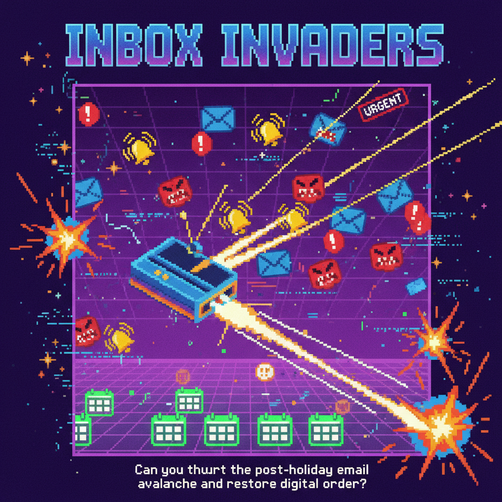 Inbox Invaders - Fixed Shooter Arcade by Jabali AI