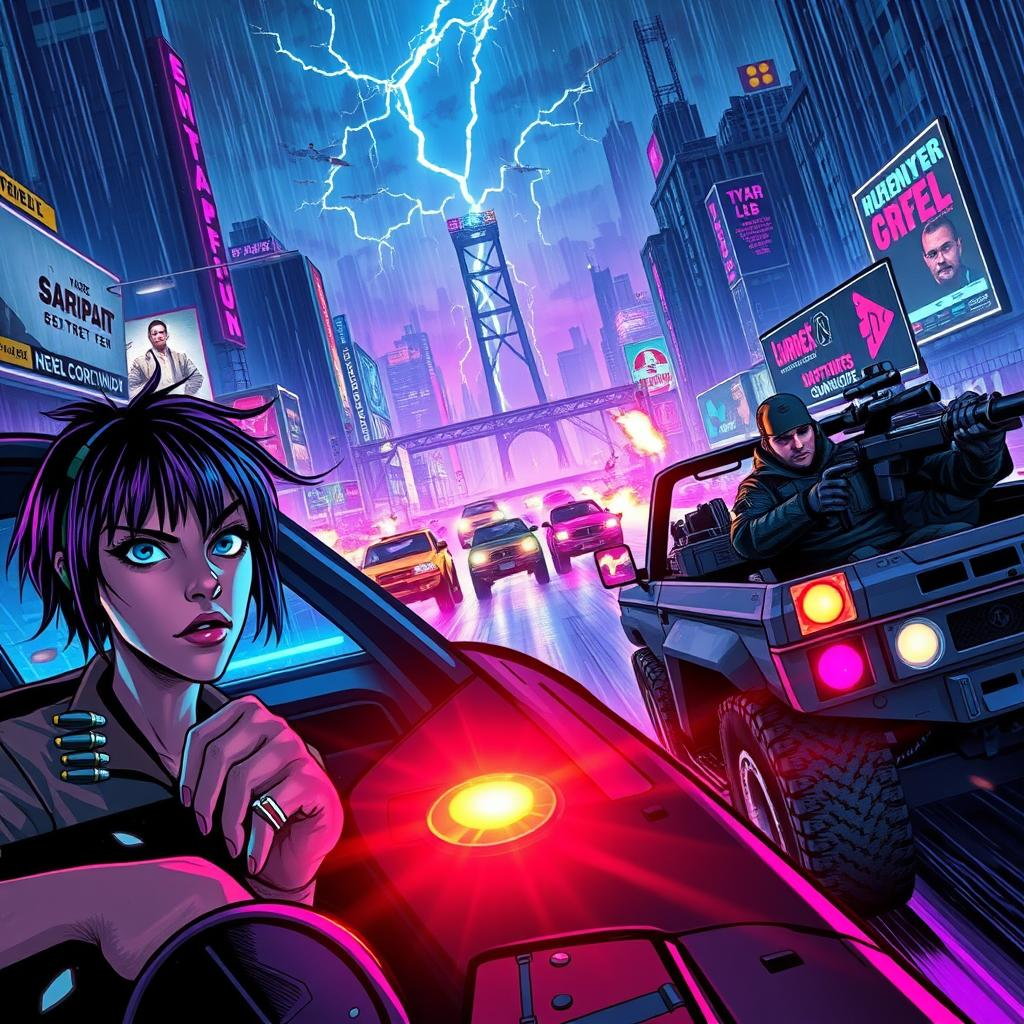 Neon Gauntlet - Branching Interactive Story by Jabali AI