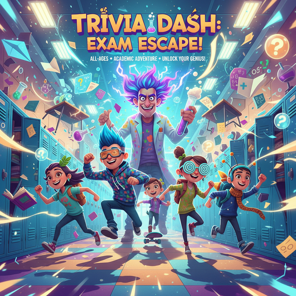 Science Sprint: Corridor Chaos - Trivia Game by Jabali AI