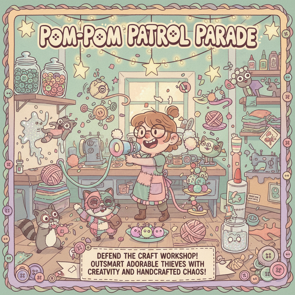 Pom-Pom Patrol Parade - Jabali AI Poster
