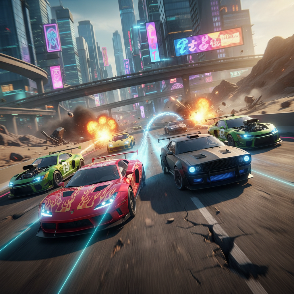 Velocity Rivals: Urban Combat - 3D Racing by Jabali AI