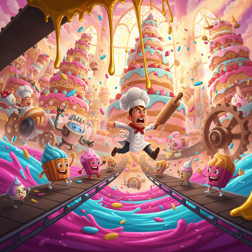 Bakery Belt Blitz - Jabali AI Poster