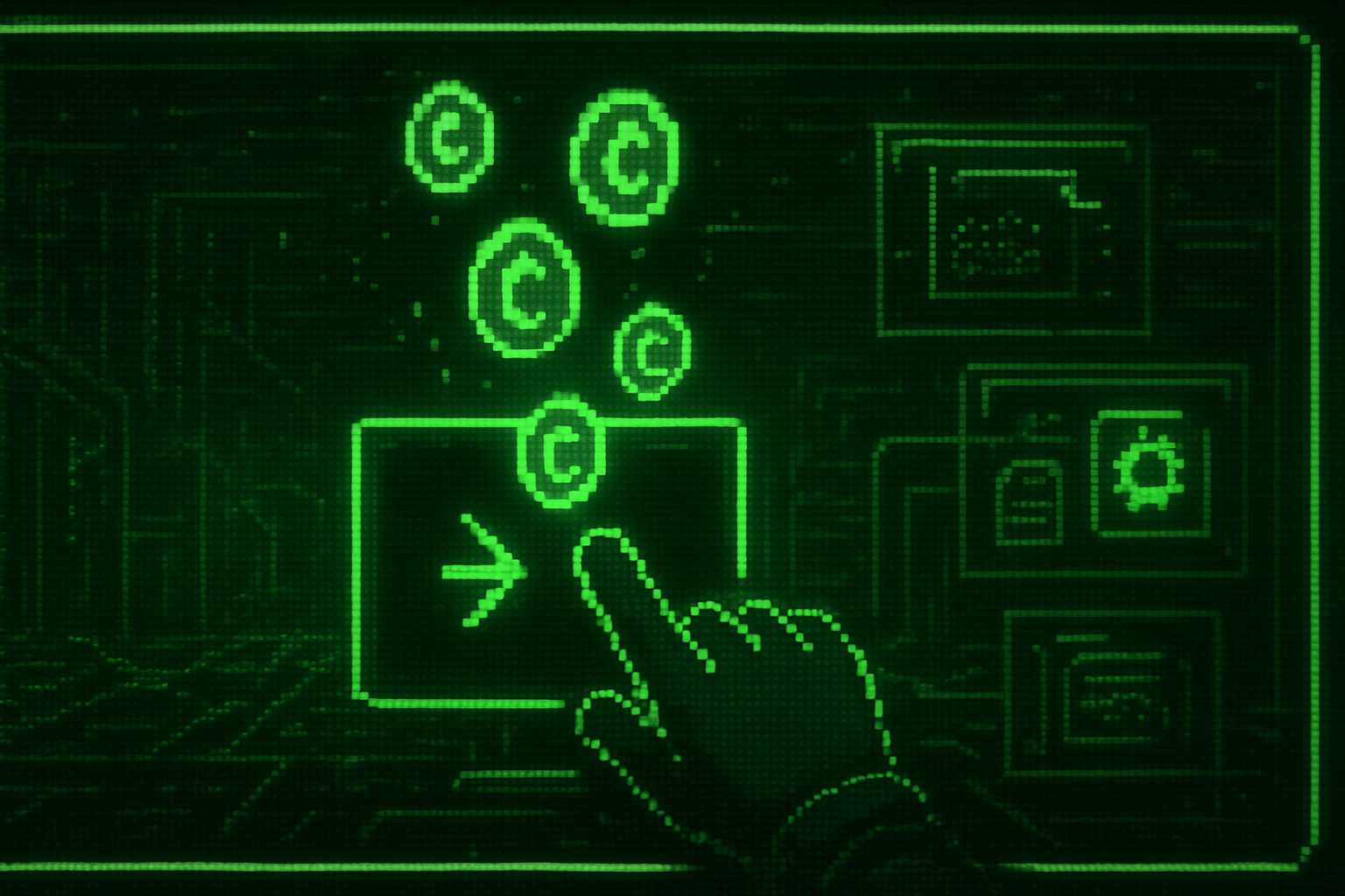 Retro Terminal Clicker - Idle RPG by Jabali AI