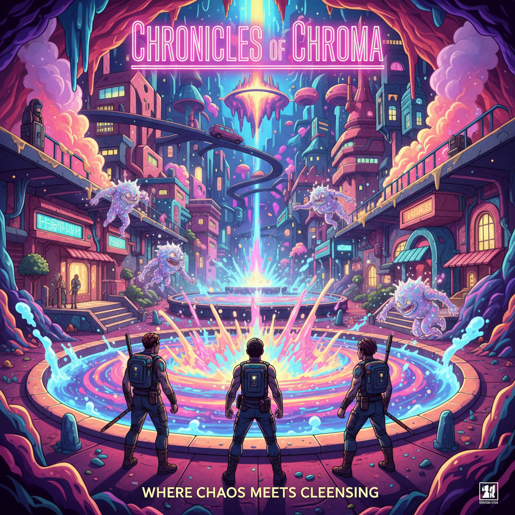 Chromatic Fizz City - Jabali AI Poster